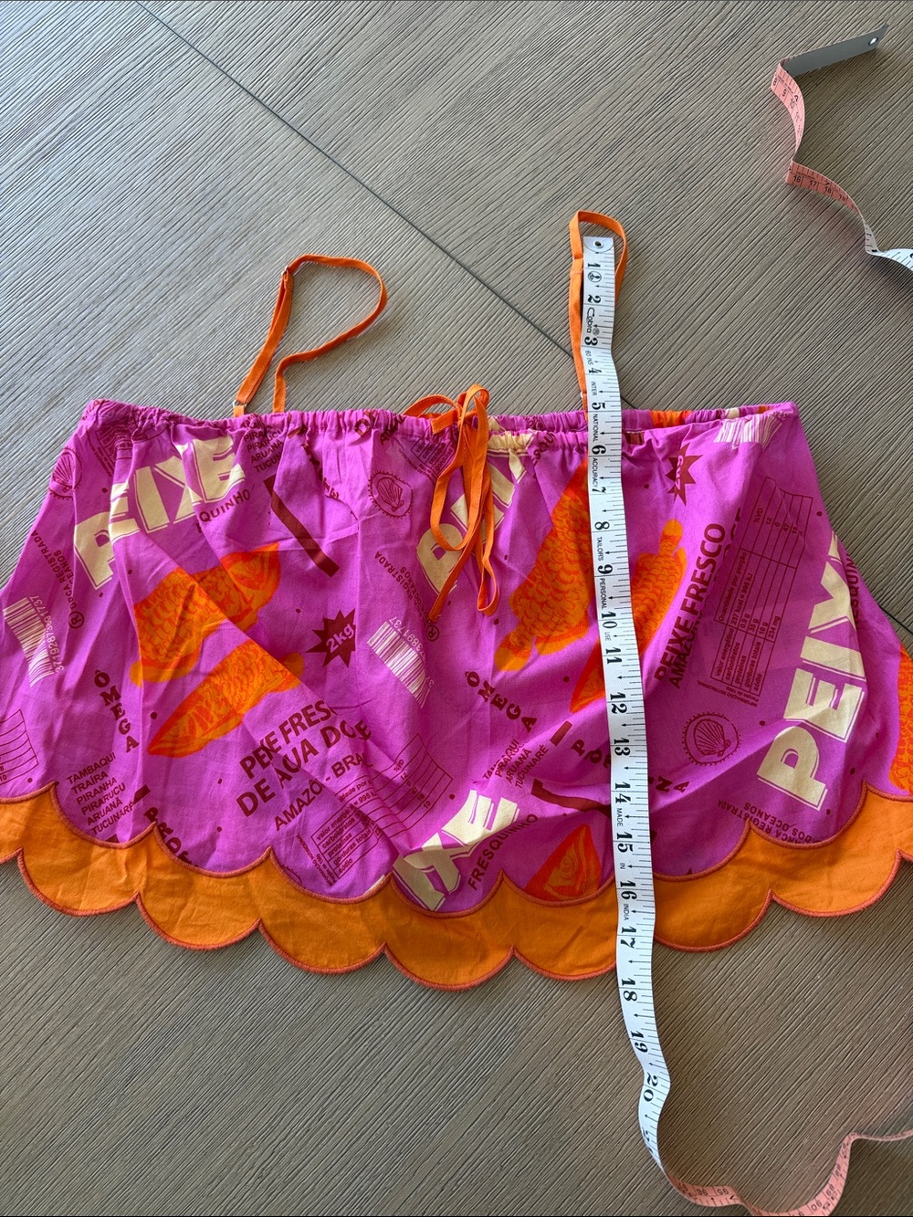 FARM Rio x Anthropology Pink & Orange Printed Cami Top - Picture 8 of 8